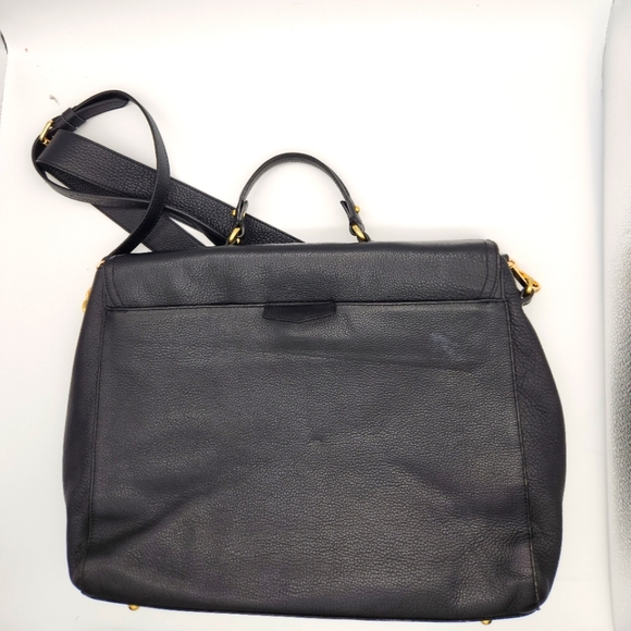 Brahmin Pebbled Leather Briefcase/Laptop Bag Black - Picture 6 of 12